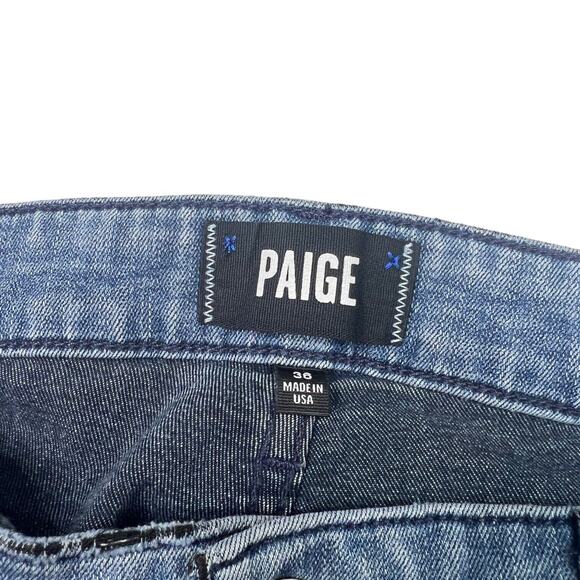 PAIGE Federal Slim Fit Straight Stretch Jeans FLAW Medium Wash Mens 36x29 - Picture 5 of 7